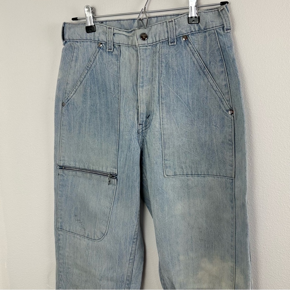 Vintage Levis Jeans Rare SilverTab Style Rivets 28” Waist